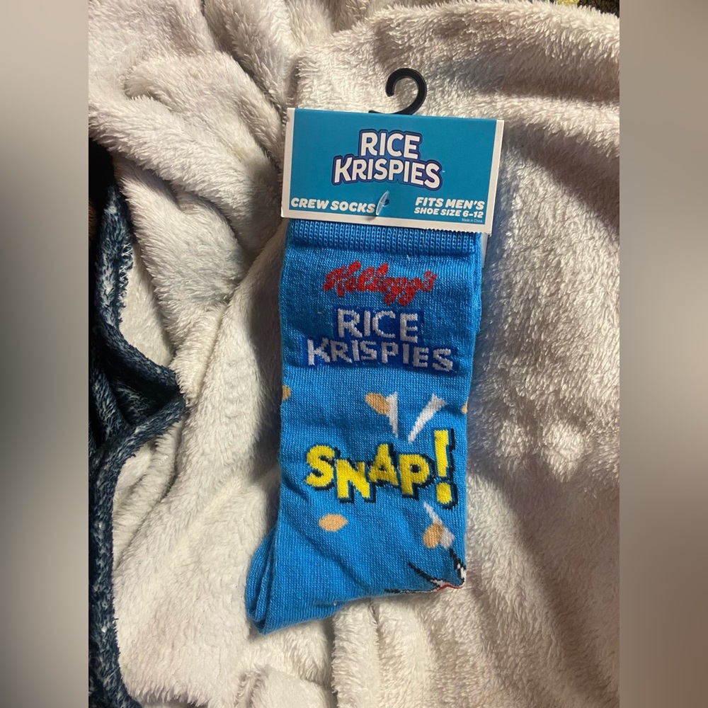 Rice Krispies Blue Crew Socks